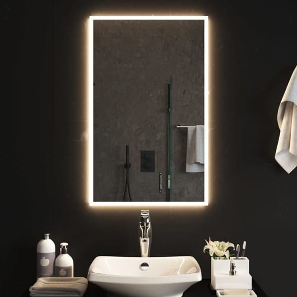 vidaXL LED Badrumsspegel 50x80 cm 3154080