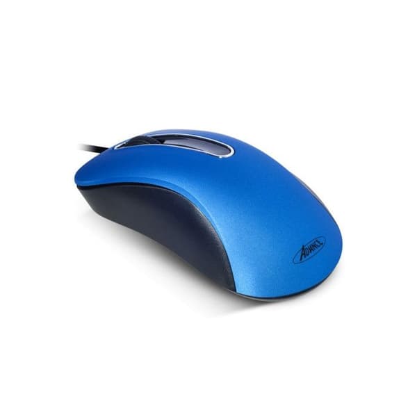Shape 3D Mouse S-3D-BL - ADVANCE - Kabelansluten - Optisk - 3 knappar - 1000 DPI - Blå