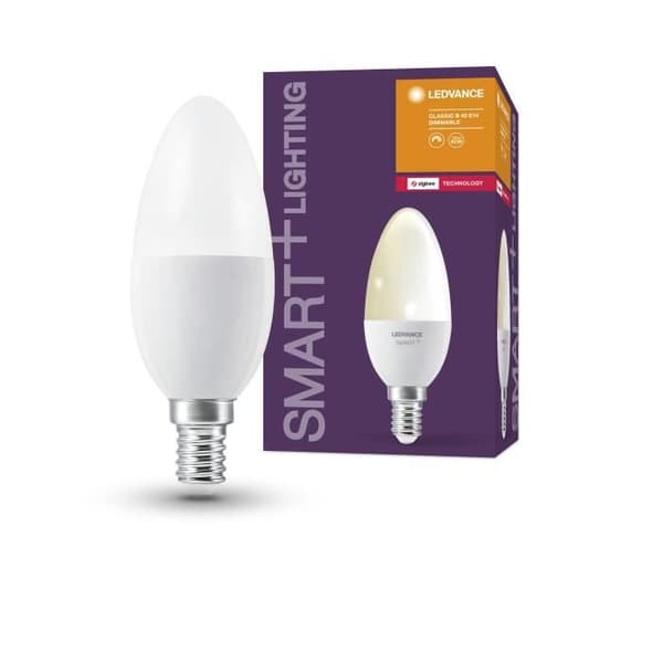 Intelligent LED-lampa - LEDVANCE - E14 - Varmvit - 470 Lumen - ZigBee