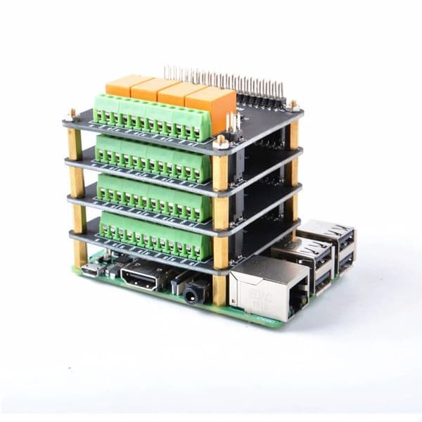 Hatt 52Pi 4 reläer för Raspberry Pi