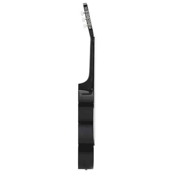 vidaXL klassisk gitarrset för nybörjare 8 st Svart 3/4 36"