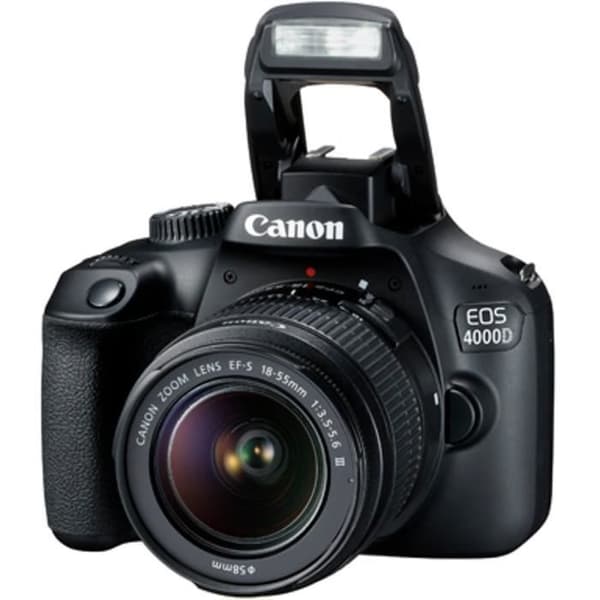 CANON EOS 4000D 18 megapixlar - Wi-Fi + Objektiv EF-S 18-55 III Systemkamera - DC