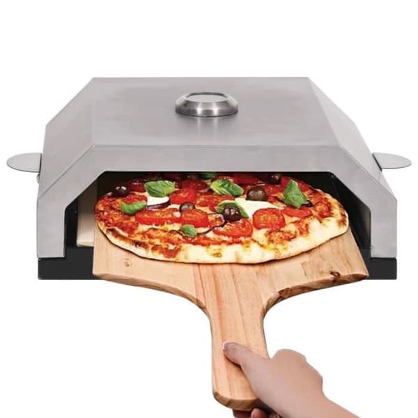 vidaXL pizzaugn med keramisk sten för kolgrill