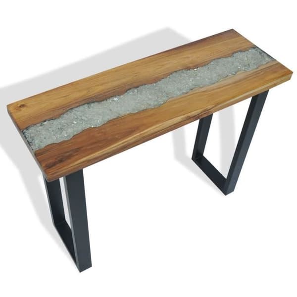 vidaXL Konsolbord Teak 100 x 35 x 75 cm