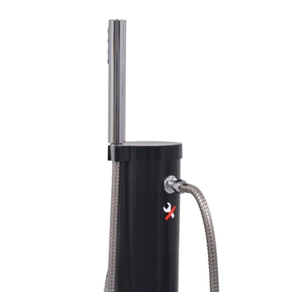 vidaXL Solar Dusch 8 L PVC Stål