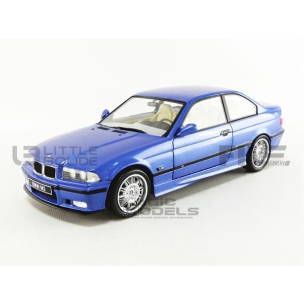 Minibil - SOLIDO - BMW M3 E36 - Färg Blå - Skala 1/18 - Samling