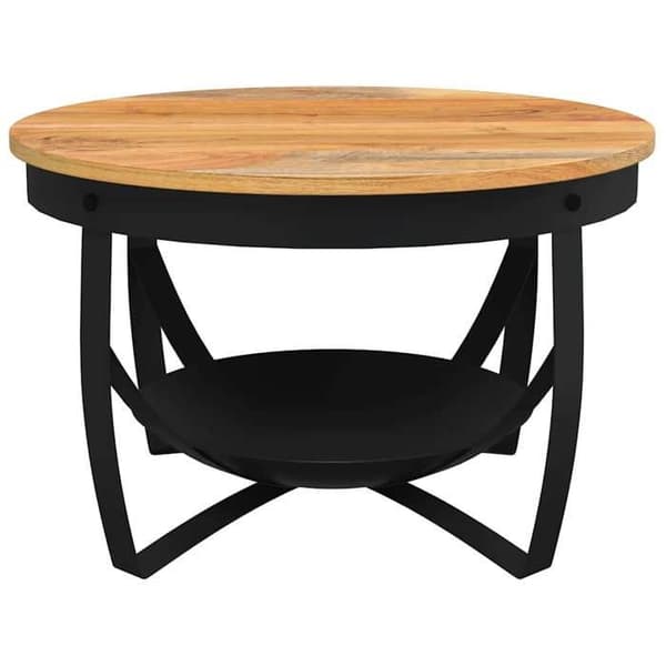 vidaXL Låg bord Ø68x43 cm Solid akaciaträ 320795