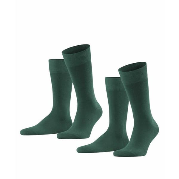 Falke Herrstrumpor - enfärgade, 2-pack, FALKE Happy DP SO