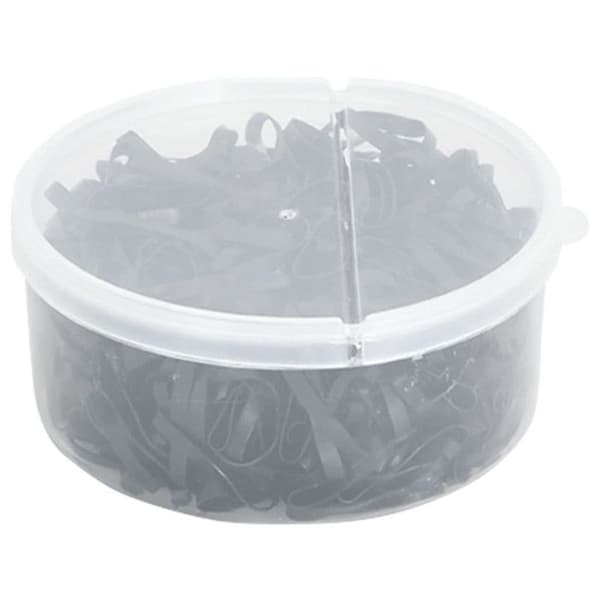Flätade band för hästar - VIDAXL - 500 st - Svart silikon - Elastisk - Hållbar