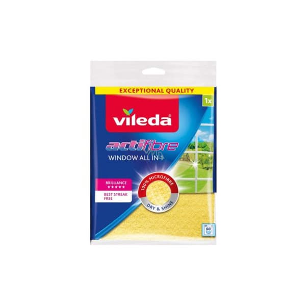 Vileda Actifibre speciell mikrofiberduk för glass