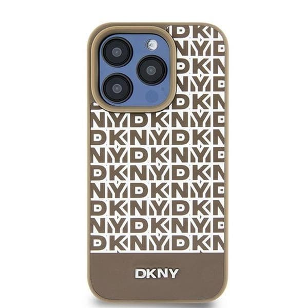 Telefonfodral - DKNY - iPhone 15 - Brun - Elegant design - Optimal skydd