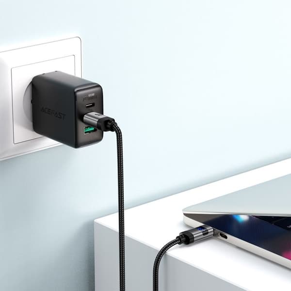 USB-C-kabel - ACEFAST - C15-04 - 60 W - Digital LED-display - 1,2 m