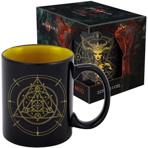 Mugg - Diablo IV - Lilith Gold Edition - 330 ml - Elegant keramik - Presentförpackning