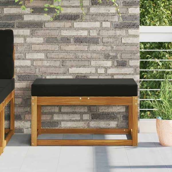 vidaXL Utomhus Sittkudde 100 % polyester Svart 900955
