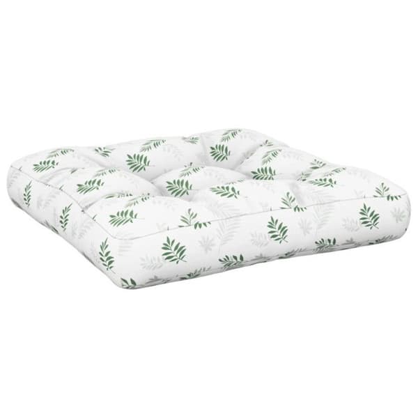 vidaXL Pallkuddar 2 st Bladmönster Tyg 360685