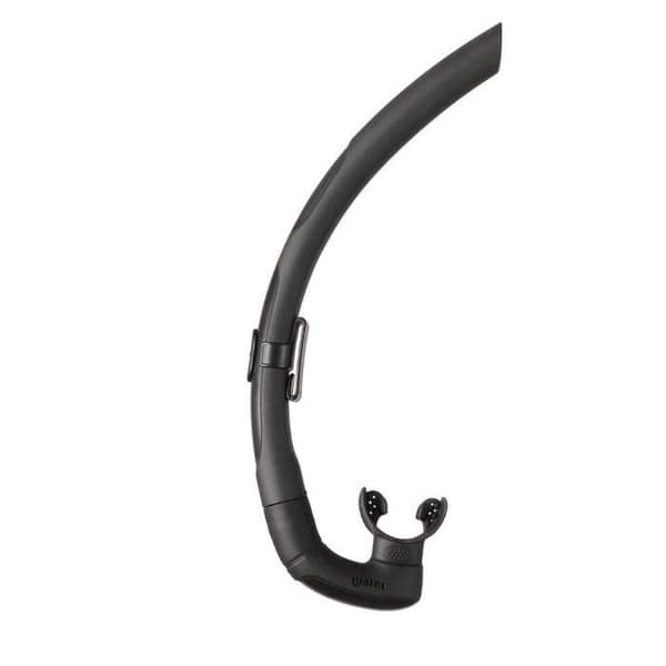Mares Dual Basic — Svart snorkel och undervattensjakt, hypoallergenisk silikonmunstycke