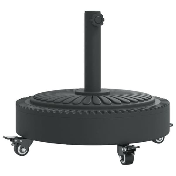 Parasolbas med hjul för master Ø38 48 mm 27 kg rund
