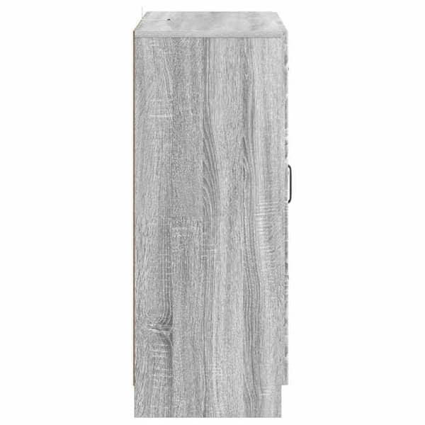 vidaXL Buffé Sonoma grå 66 x 34,5 x 87 cm Ingenjörsträ 895781