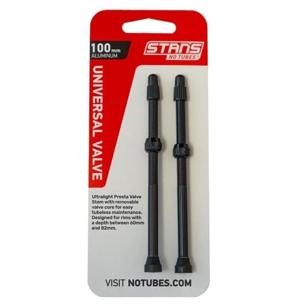 Stan's NoTubes - Ventilstampar, Universell, Al, Presta, 100mm, Svart