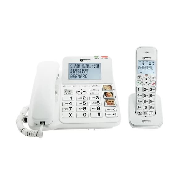 Trådlös seniortelefon GEEMARC AMPLIDECT COMBI 295 + AMPLIDECT 295 AD