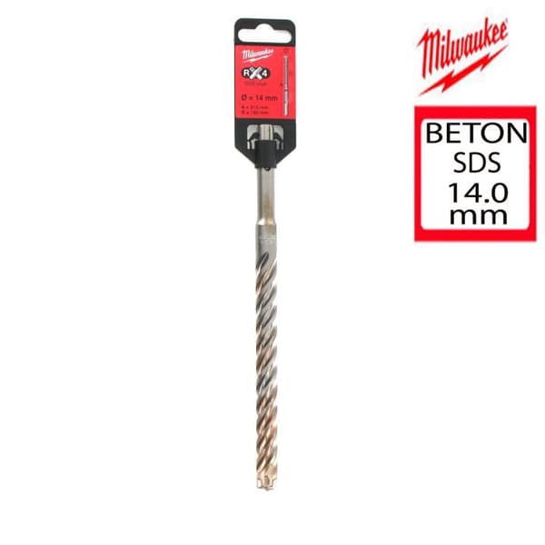 Bor - MILWAUKEE - RX4 - SDS-plus - 14 x 210 mm - Stål