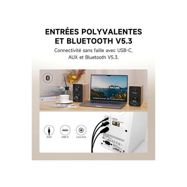 Multimedia-högtalare - Edifier - M60 - Bluetooth 5.3 - 66W RMS - Högupplevande ljud