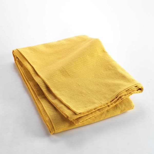 Pledd rullbart 220 x 240 cm polycotton Lucile Gul karri