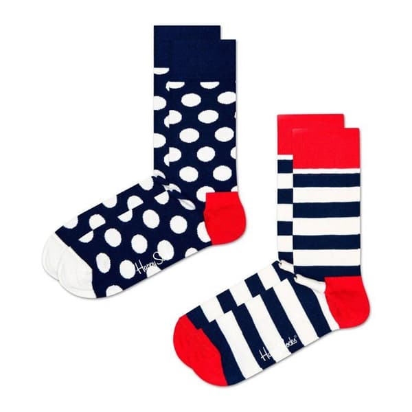 Happy Socks Strumpor Mix - ,Paket med 2,2-Pack Klassiska Crew
