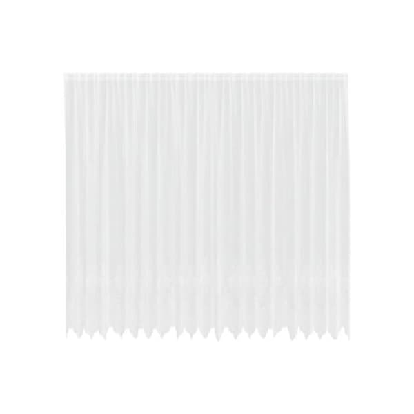 Blomster spetsgardin - vidaXL - Vit - Polyester - 280x500 cm - Ljusfiltrerande - Integritetspaneler