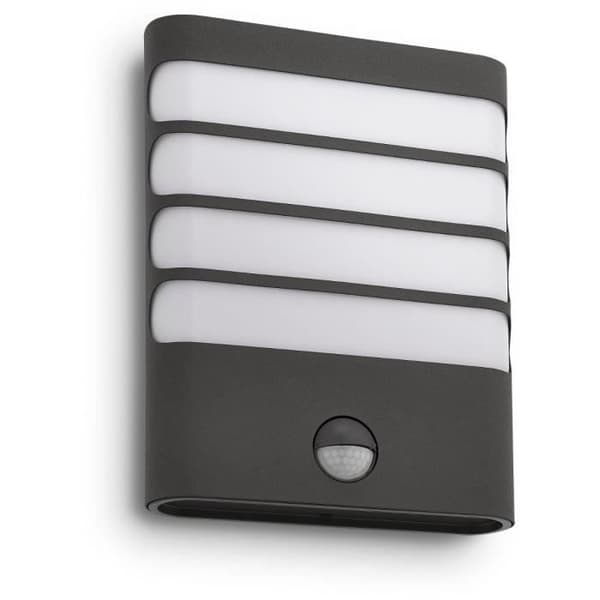 Vägglykta - PHILIPS - Raccoon - Antracit - 1x4W - LED - IP44