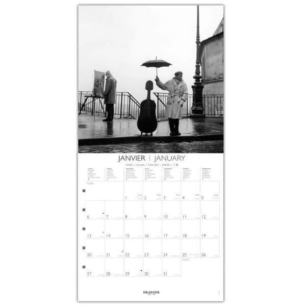 Stort väggkalender 29x29 cm 2025 - Robert Doisneau