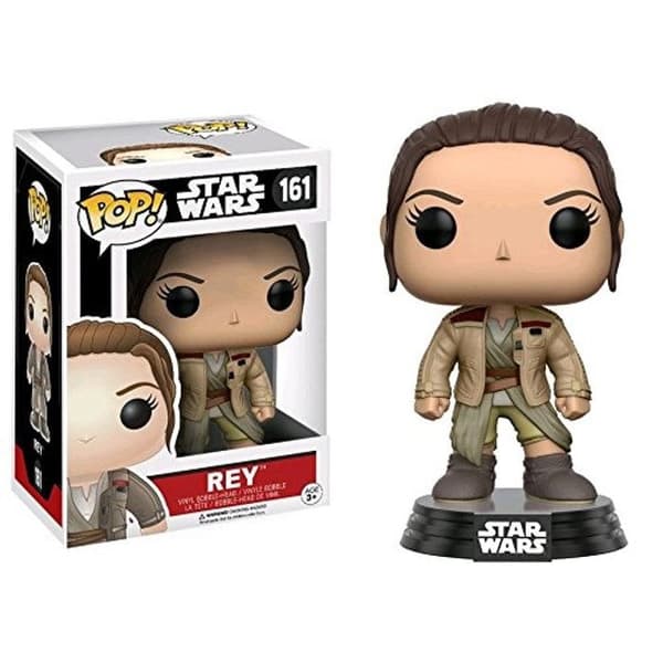 Funko Pop! Star Wars Ep.7 - Rey med Finns jacka - Storlek 9 cm