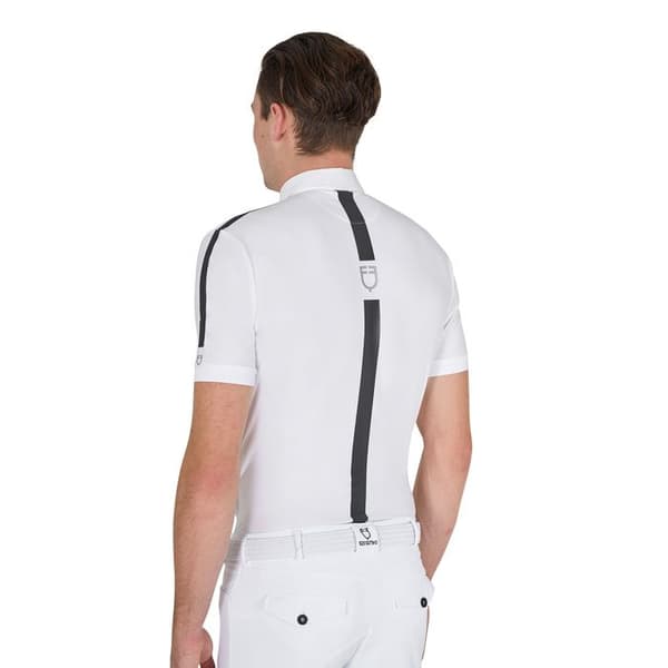 Ridsport polo med Equestro-knapp