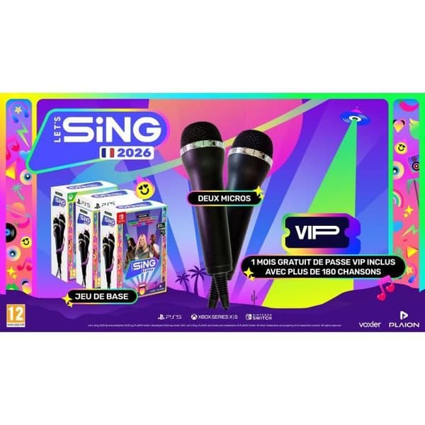 Låt oss sjunga 2026 + 2 Micros - Nintendo Switch Spel