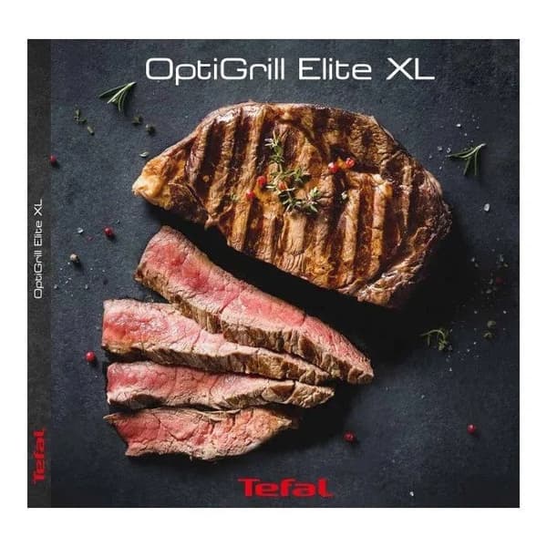 Tefal OptiGrill Elite XL Elektrisk grill, 16 automatiska program, GC760D12