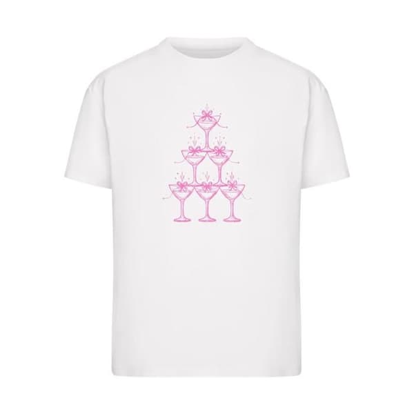 T-shirt dam Miss Tee Cozy Drinks - vit