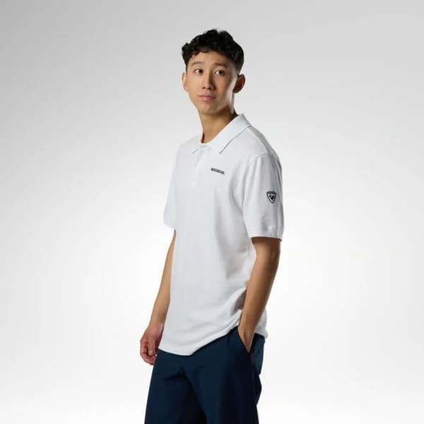 Polo Rossignol-logotyp - vit