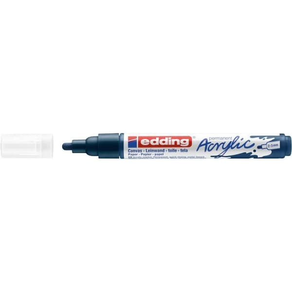 Akrylmärkare - EDDING - 5100 - Mörkblå - Rund spets 2-3 mm