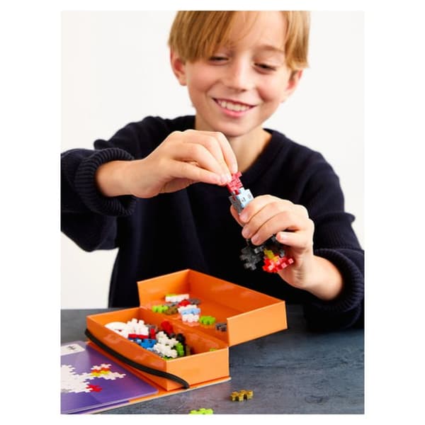 Aktivitetsblock - Plus Plus - Mini 125 bitar - 12 aktiviteter - Bärbar - Blandet