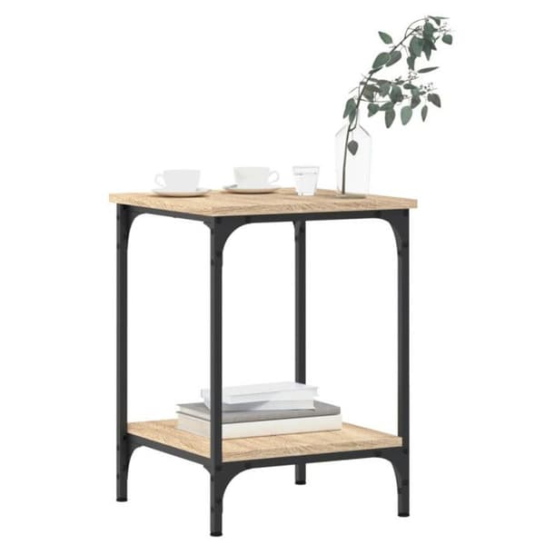 vidaXL Soffbord eksonoma 40x40x55 cm träelement 832824