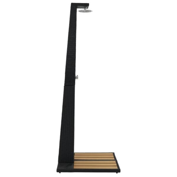 vidaXL Garden Shower Resin Wicker WPC