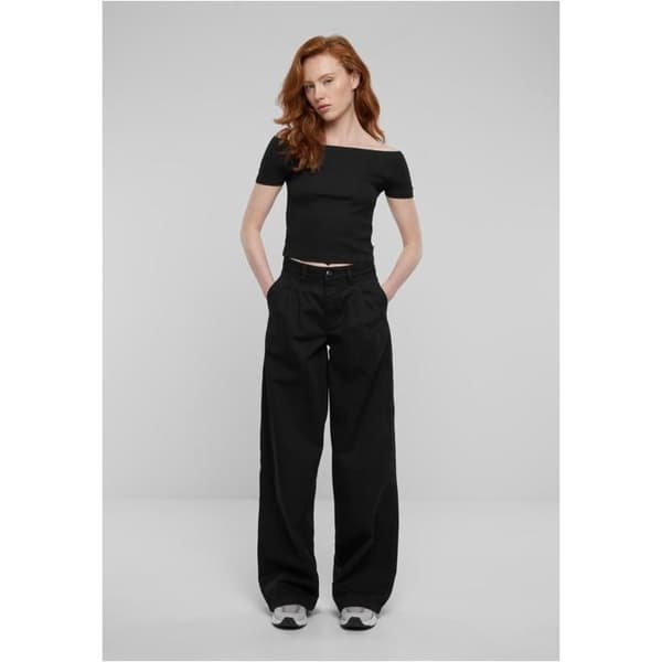 Off Shoulder T-shirt för kvinnor Urban Classics Organic