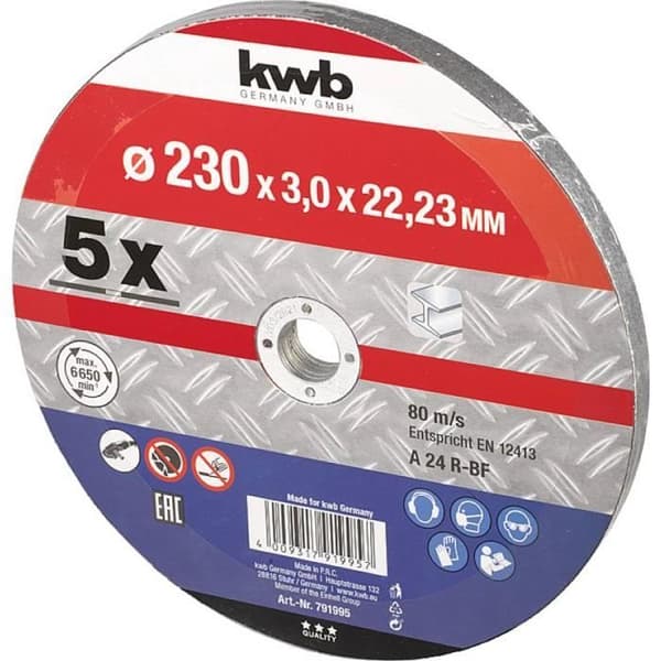 kwb 791995 Kapskiva 230 mm 5 st(ar) metall