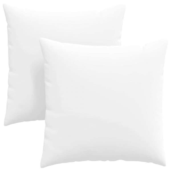 Coussin Vidaxl Soffkuddar 2 st Vit 60 x 60 cm tyg