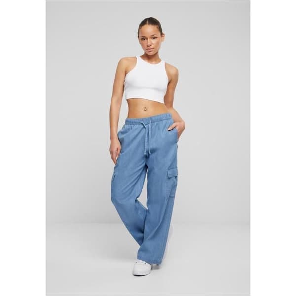 Urban Classics dam jeans cargobyxor