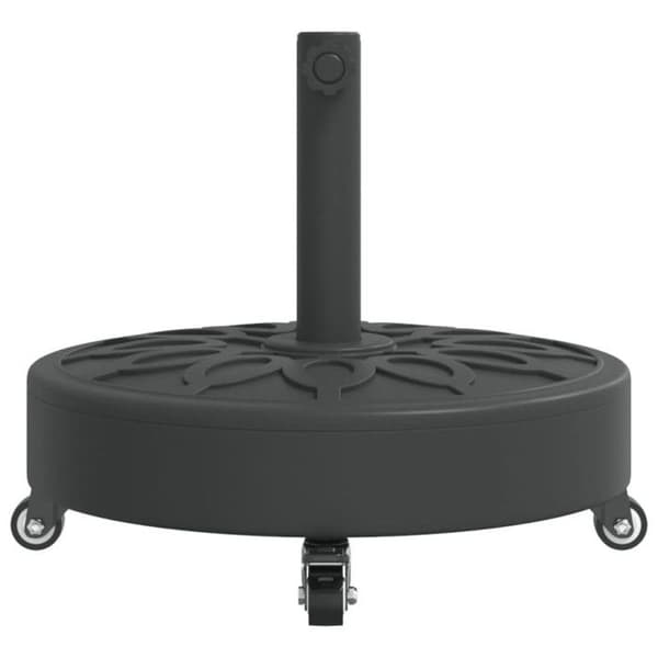 Parasolbas med hjul för master Ø38 48 mm 27 kg rund