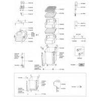 Eheim 2 sugkoppar + klipp 16/22 (4015150)