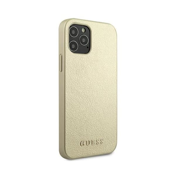 Guess-skal för iPhone 12 Pro Max, iriserande guldmönster