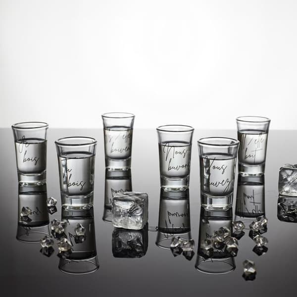 Set med 6 shotglas - Cook Concept - Lekfull - Original - Transparent