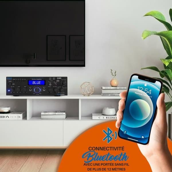 Pyle Bluetooth-förstärkare 200W multi-kanal – HDMI, USB/SD, FM, mikrofon, fjärrkontroll